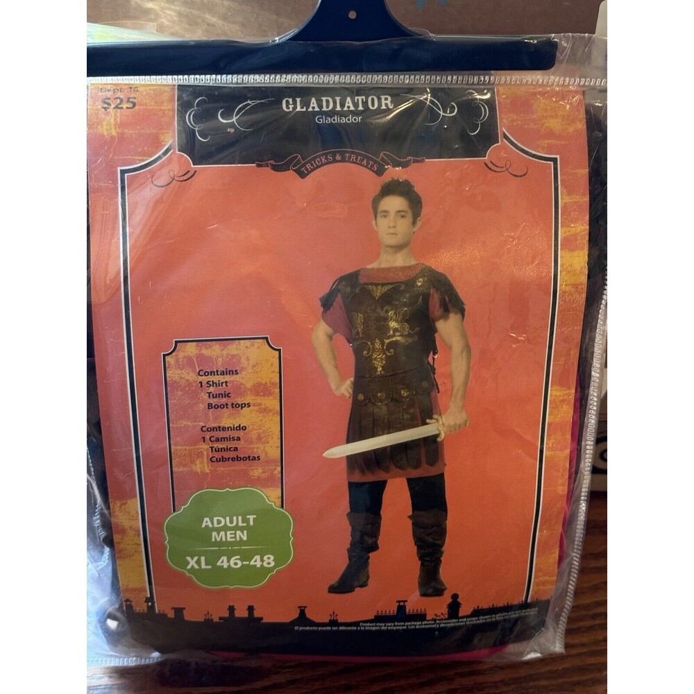 Gladiator Halloween Costume Adult Size XL Cosplay Theater